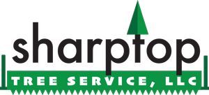 The logo for sharptop tree service , llc.