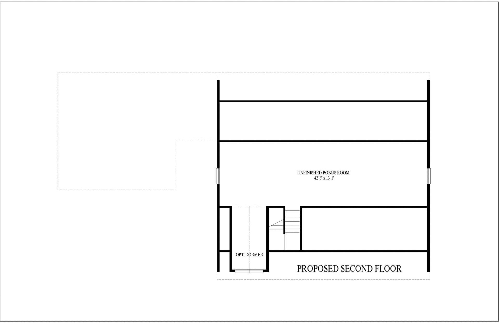 A black and white floor plan of a house on a white background.