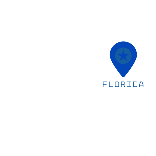 Map pin indicating Florida with a star icon inside.