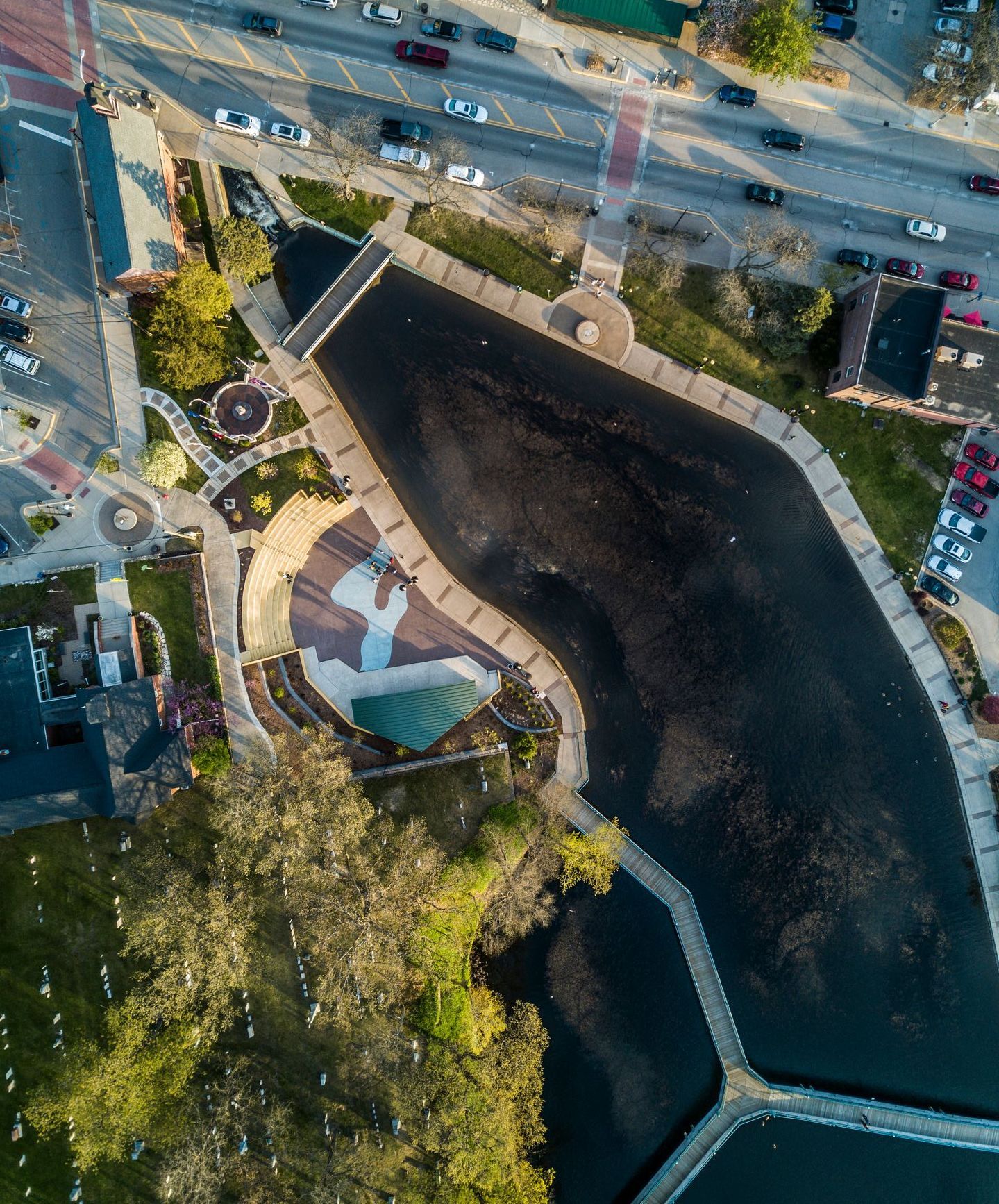 Brighton Millpond aerial photo