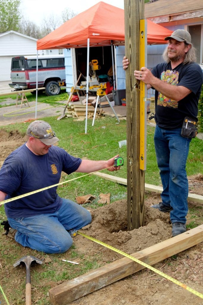 Brad Alvord volunteering for rotary club