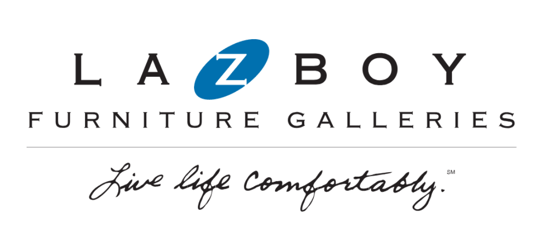 La-Z-Boy Furniture Galleries logo with a blue oval containing a white 