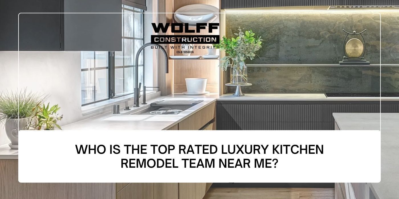 Luxury kitchen remodel in Granite Bay, CA by Wolff Construction featuring custom cabinetry
