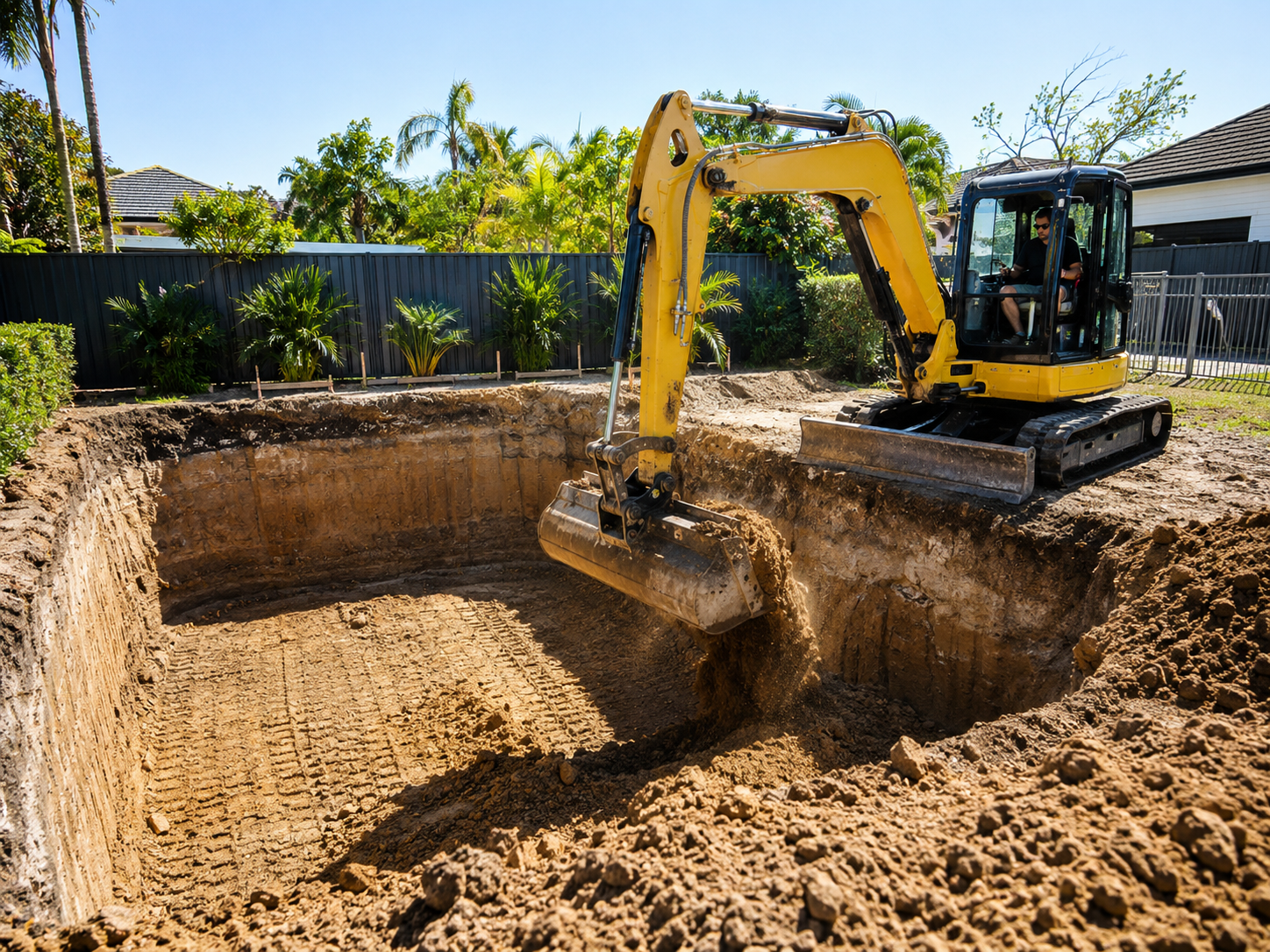 Pool excavation