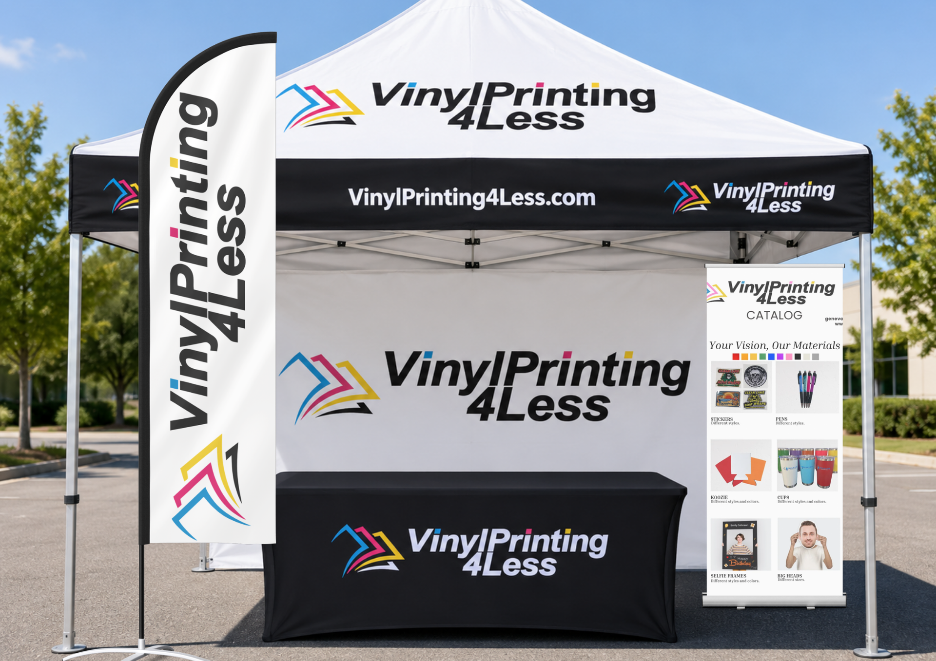 Vinyl Printing 4 Less signs, banners, decals, t-shirts and vehicle wraps