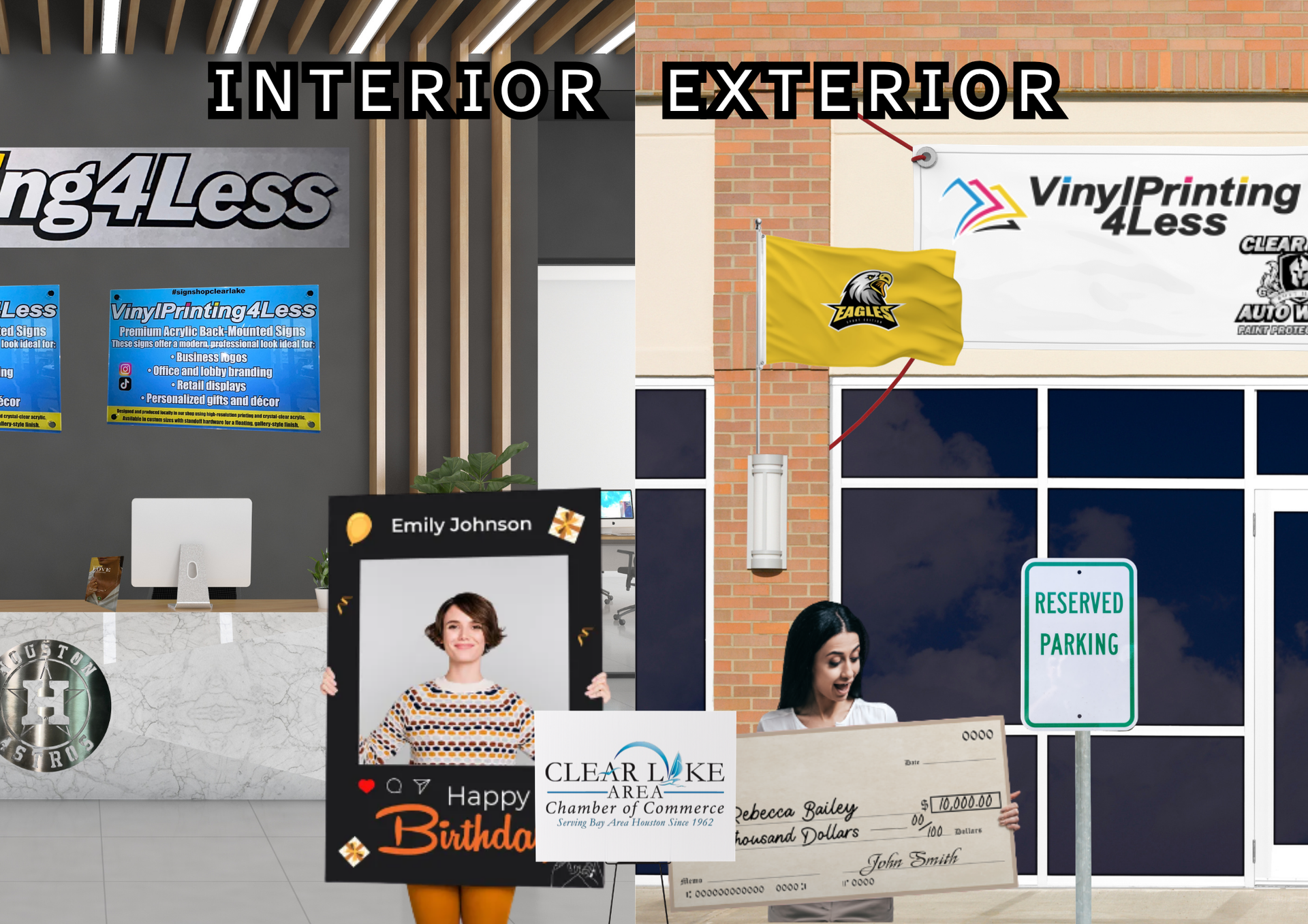 Vinyl Printing 4 Less signs, banners, decals, t-shirts and vehicle wraps