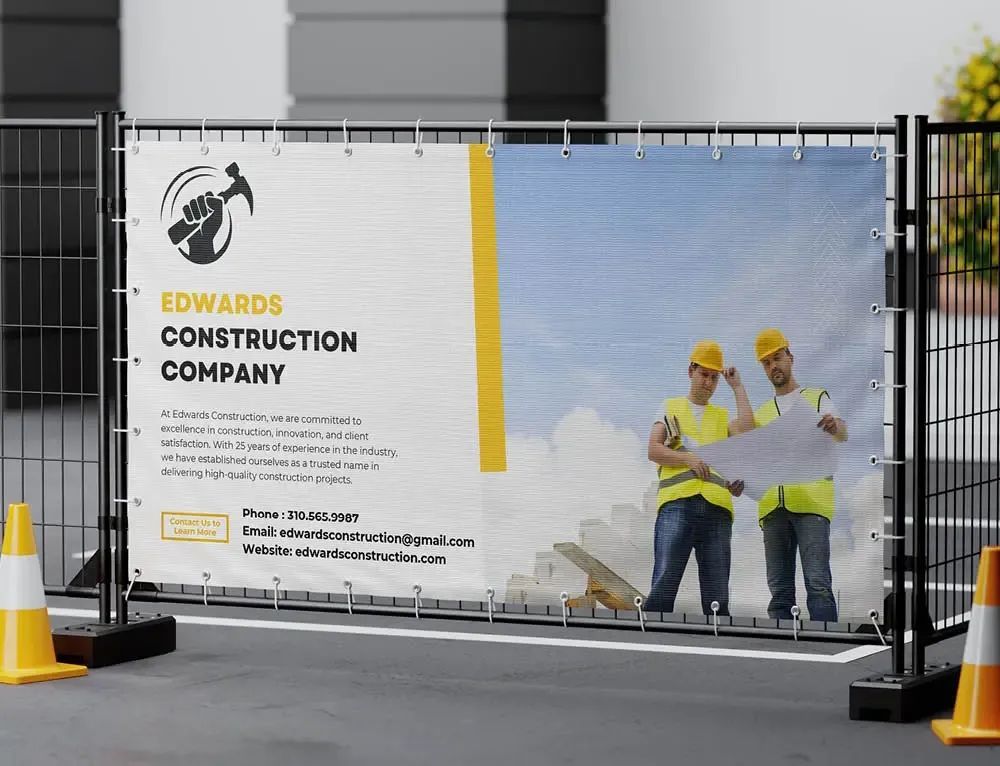 Vinyl Printing 4 Less logistics signs, job site signs, logistics banners, logistics apparel logos, contractor logos, logistics vehicle wraps, contractor fleet graphics, and logistics vinyl printing