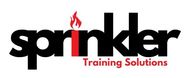A black and red logo for a company called sprinker