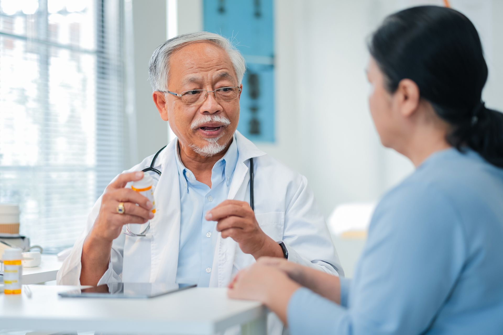 pharmacist discussing compounded medication