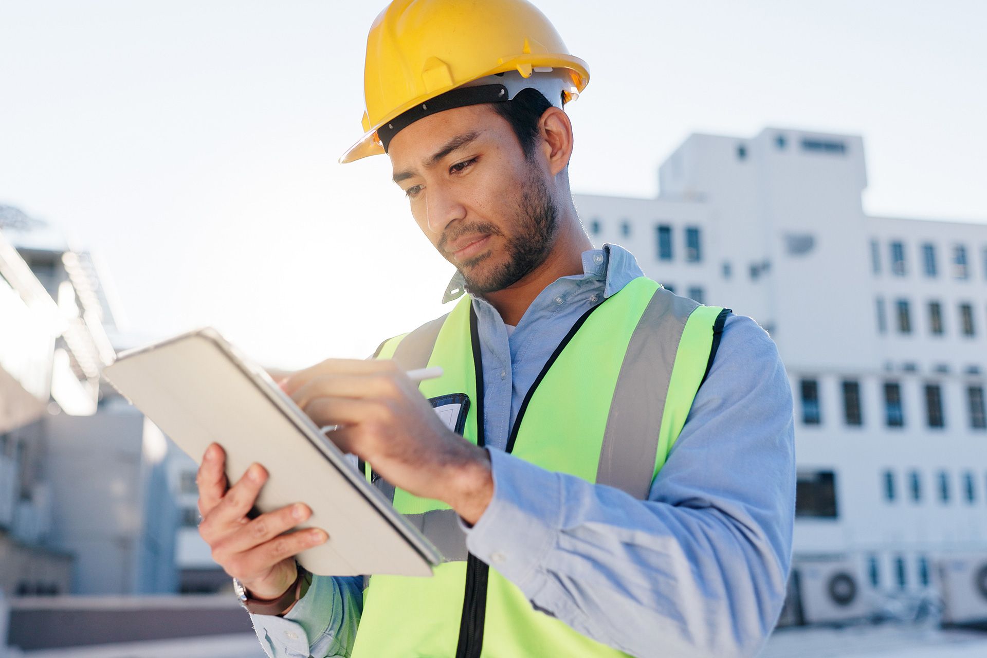 Reviewing a commercial inspection report