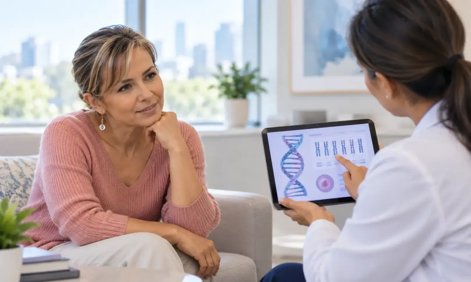 Illustration of IUI treatment in Southlake at Precision IVF showing sperm being placed near an egg