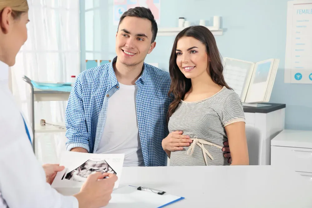 fertility specialist explaining patient about IVF