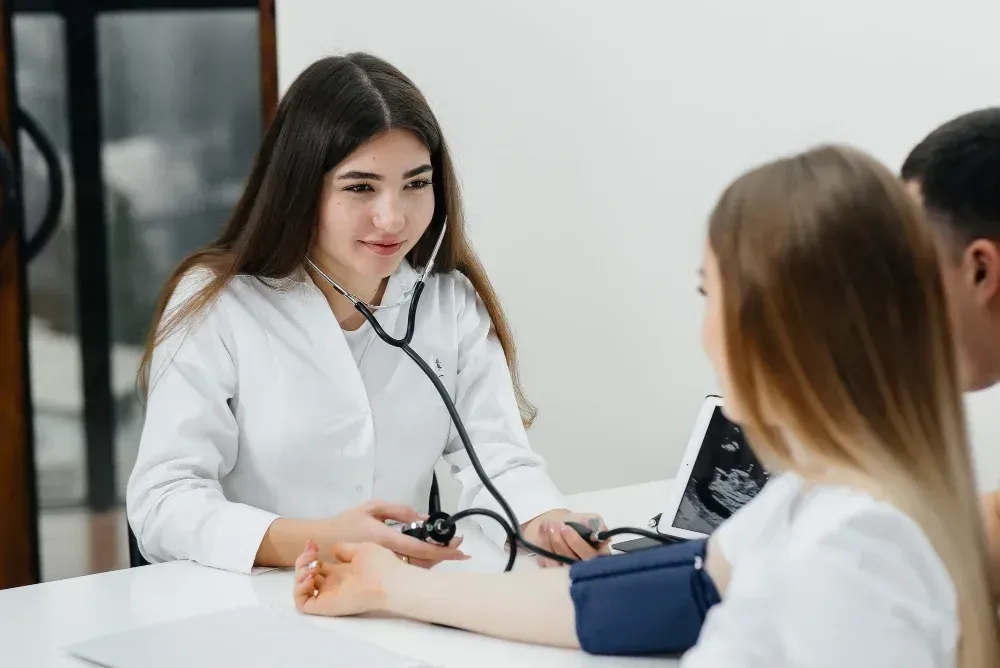 Fertility doctor consultation about egg freezing
