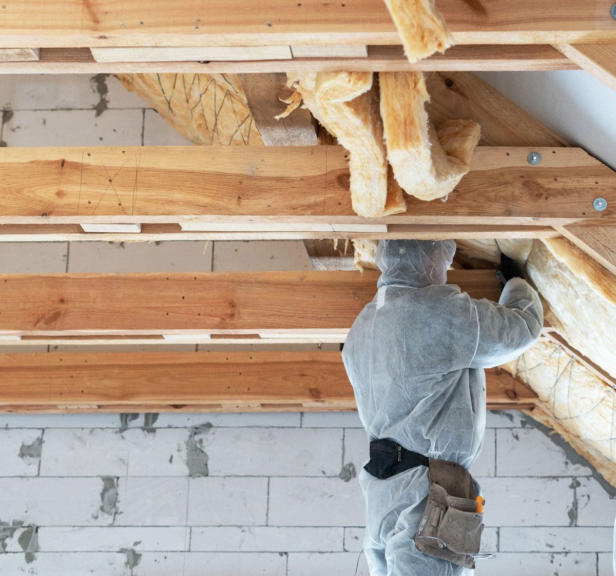 Insulation installation.