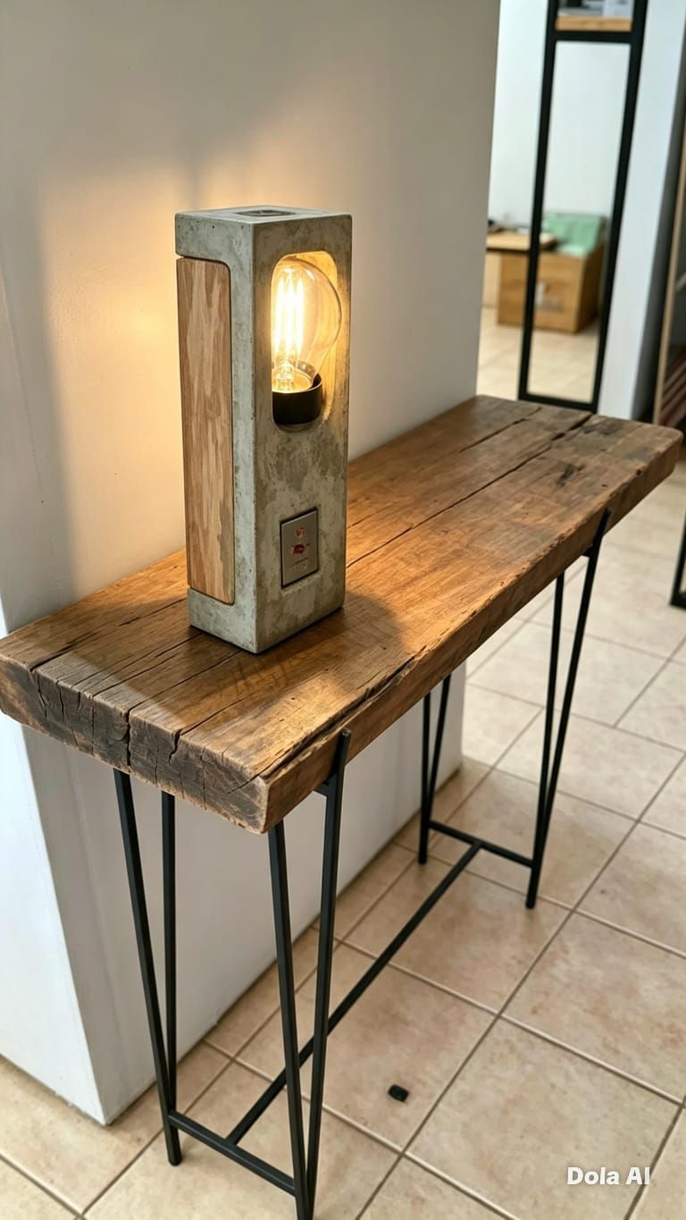 Muebles de hierro y madera