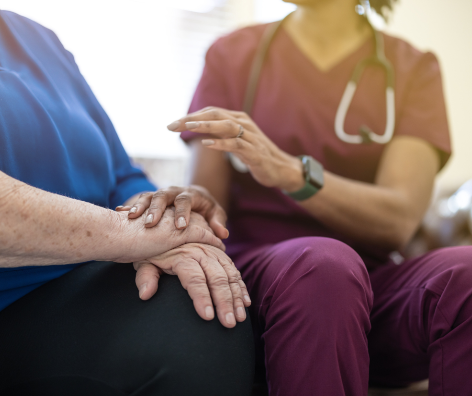 photo of nurse with older person