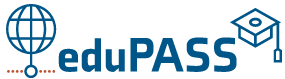 EduPASS logo with blue globe, text, and graduation cap icon
