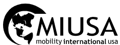 MUSA Mobility International USA logo with black globe icon and bold text on white background