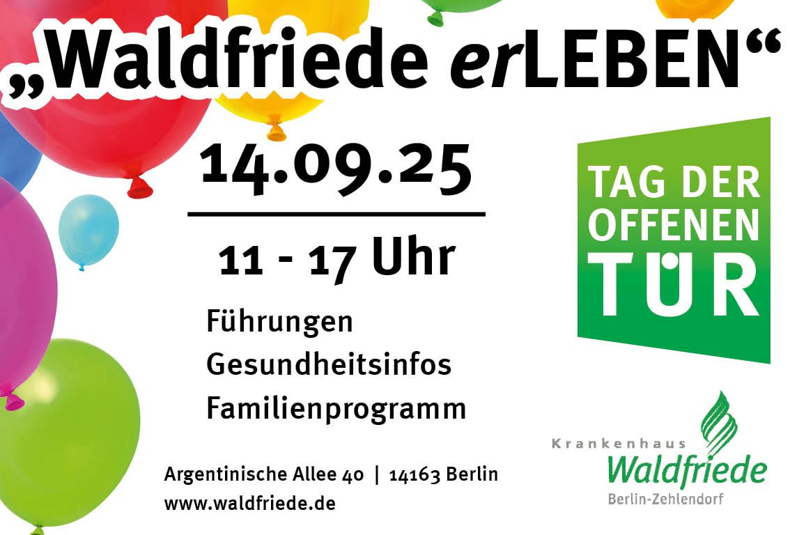 Plakat für den Tag der offenen Tür von 