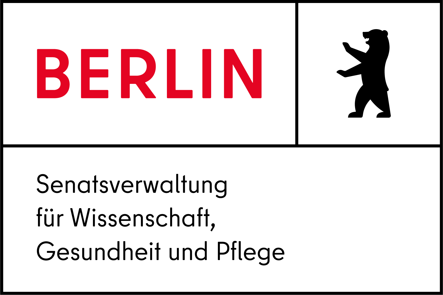 The logo for berlin senatsverwaltung for wissenschaft , gesundheit und pflege