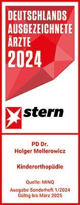 A red and white sign that says deutschlands ausgezeichnete arzte 2024