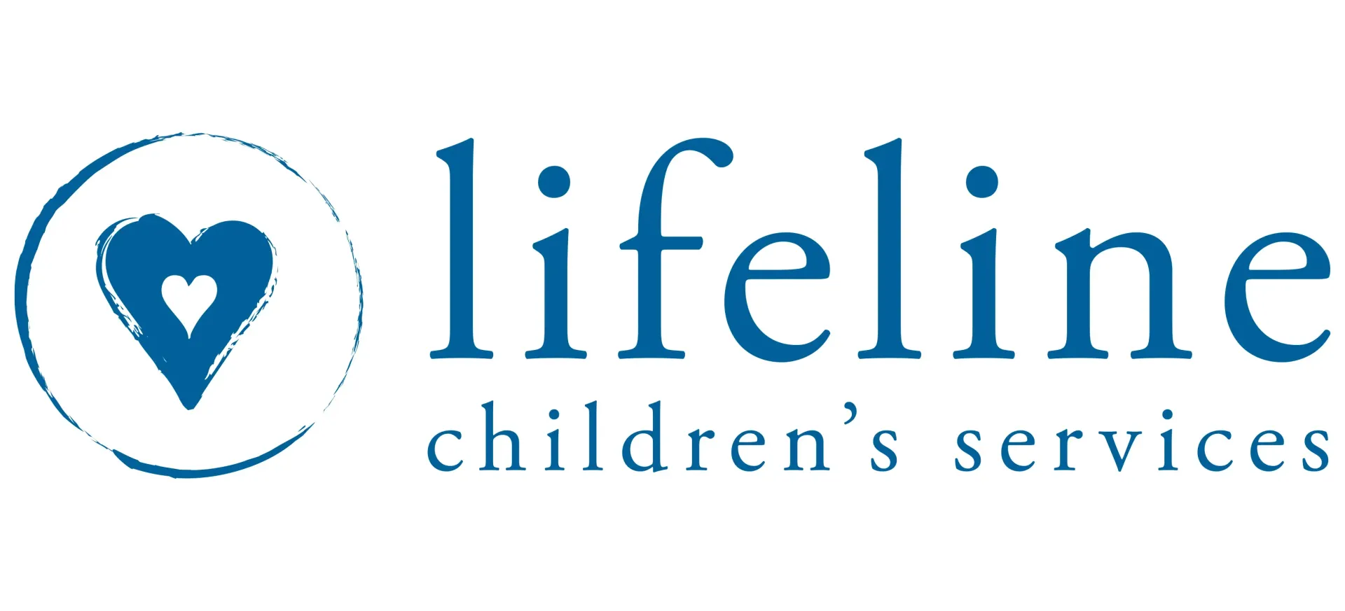 Lifeline Children’s Services logo with a blue heart and child icon, plus blue text on a white background