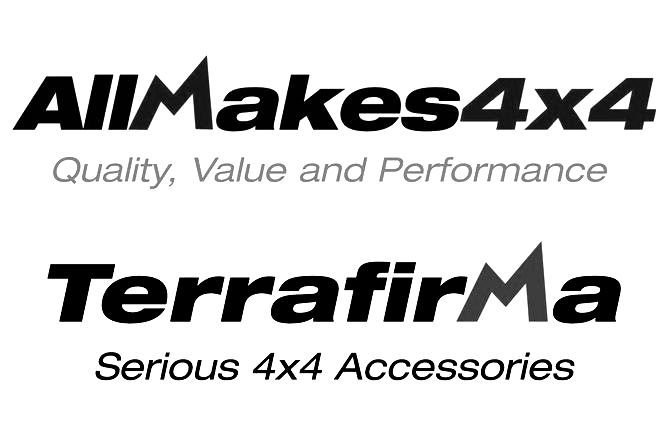Logos pour AllMakes4x4 et Terrafirma, accessoires 4x4.