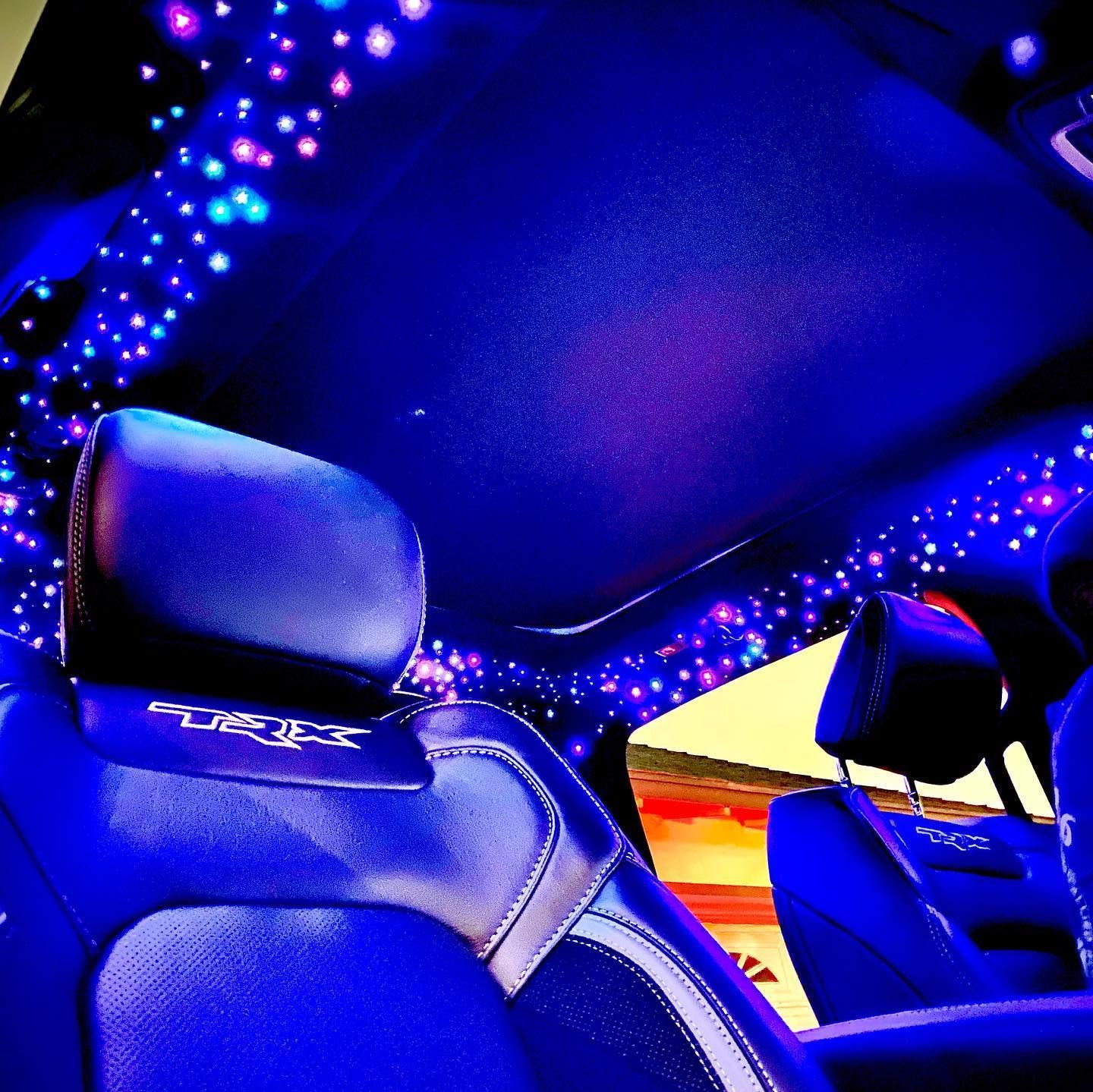 Custom fiber optic star headliner installation in Rancho Cucamonga CA
