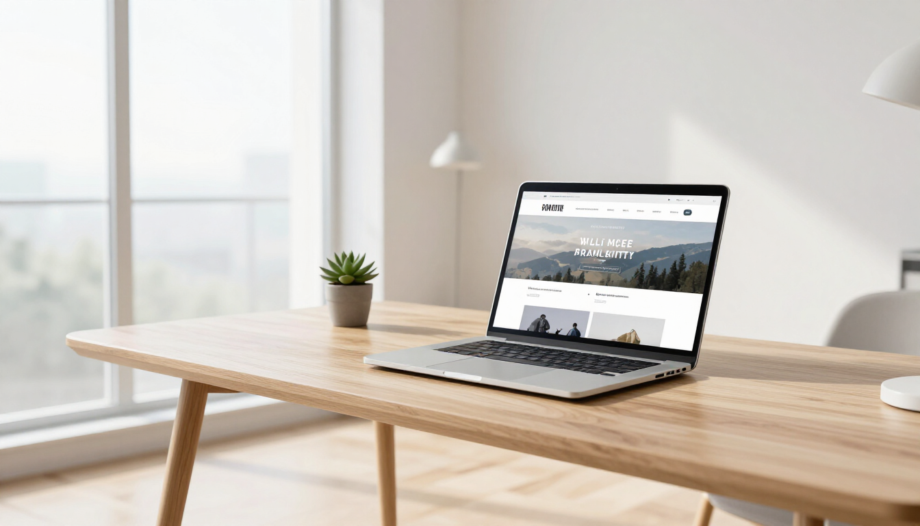 De nieuwe website van OZA Het Tij op een laptopscherm.