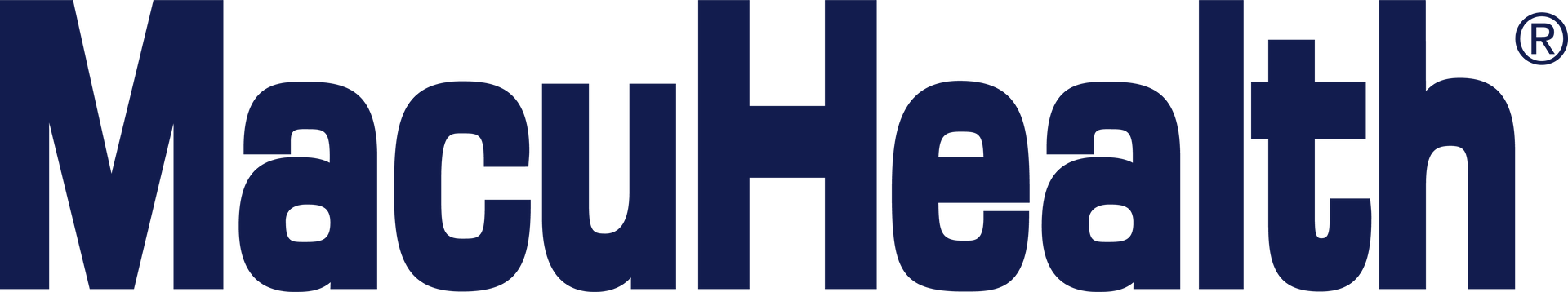 MacuHealth logo in dark blue font.