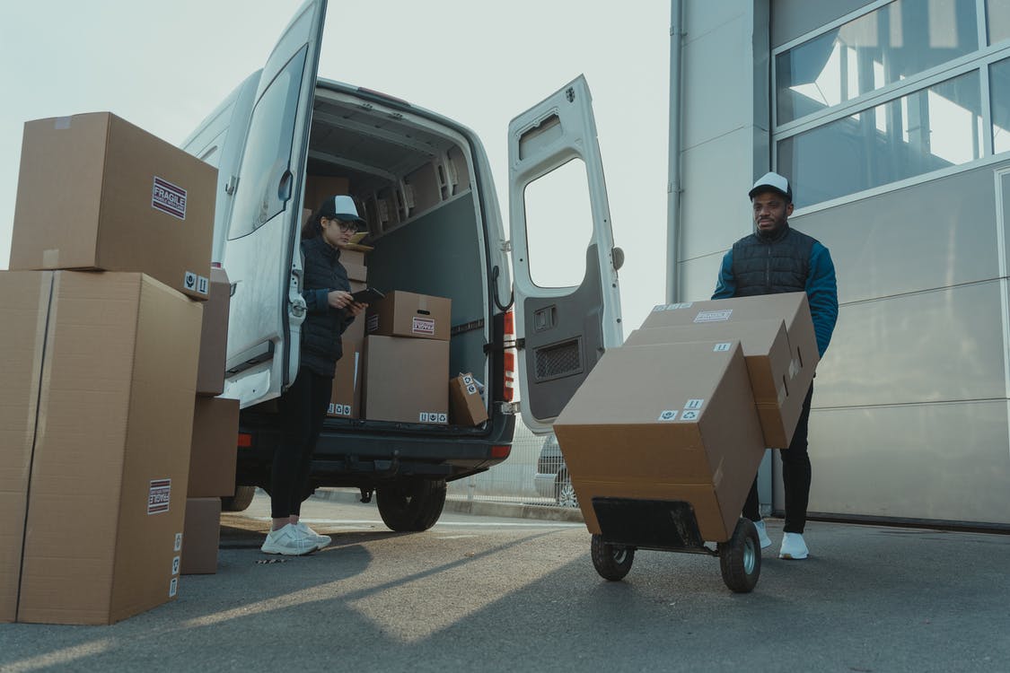 working for a delivery company