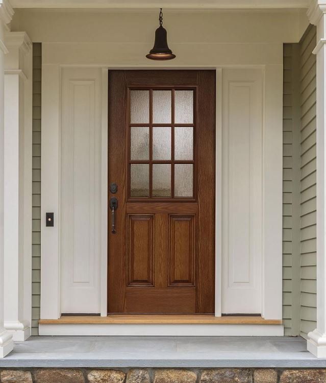 ODL Lite Rain glass Fiberglass door