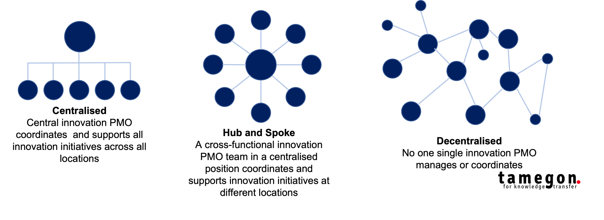 Innovation PMO Organisational Structures - tamegon Innovation Advisory Firm