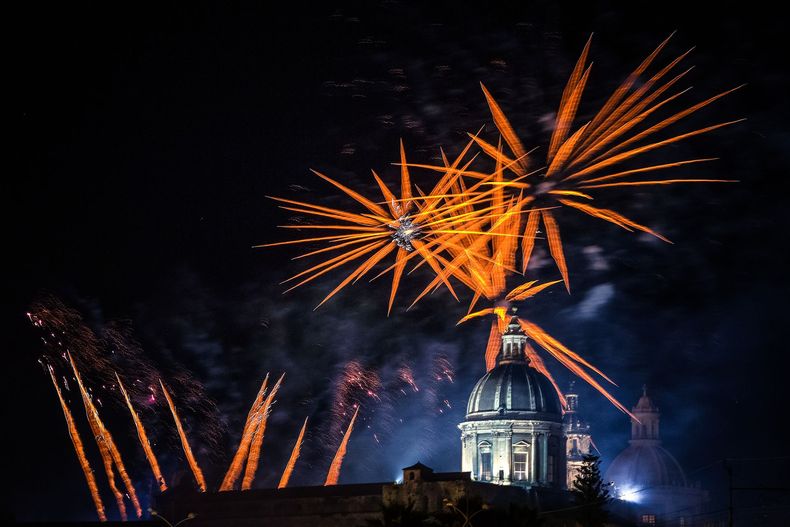 spettacolo pirotecnico e illuminazioni per eventi a Roma