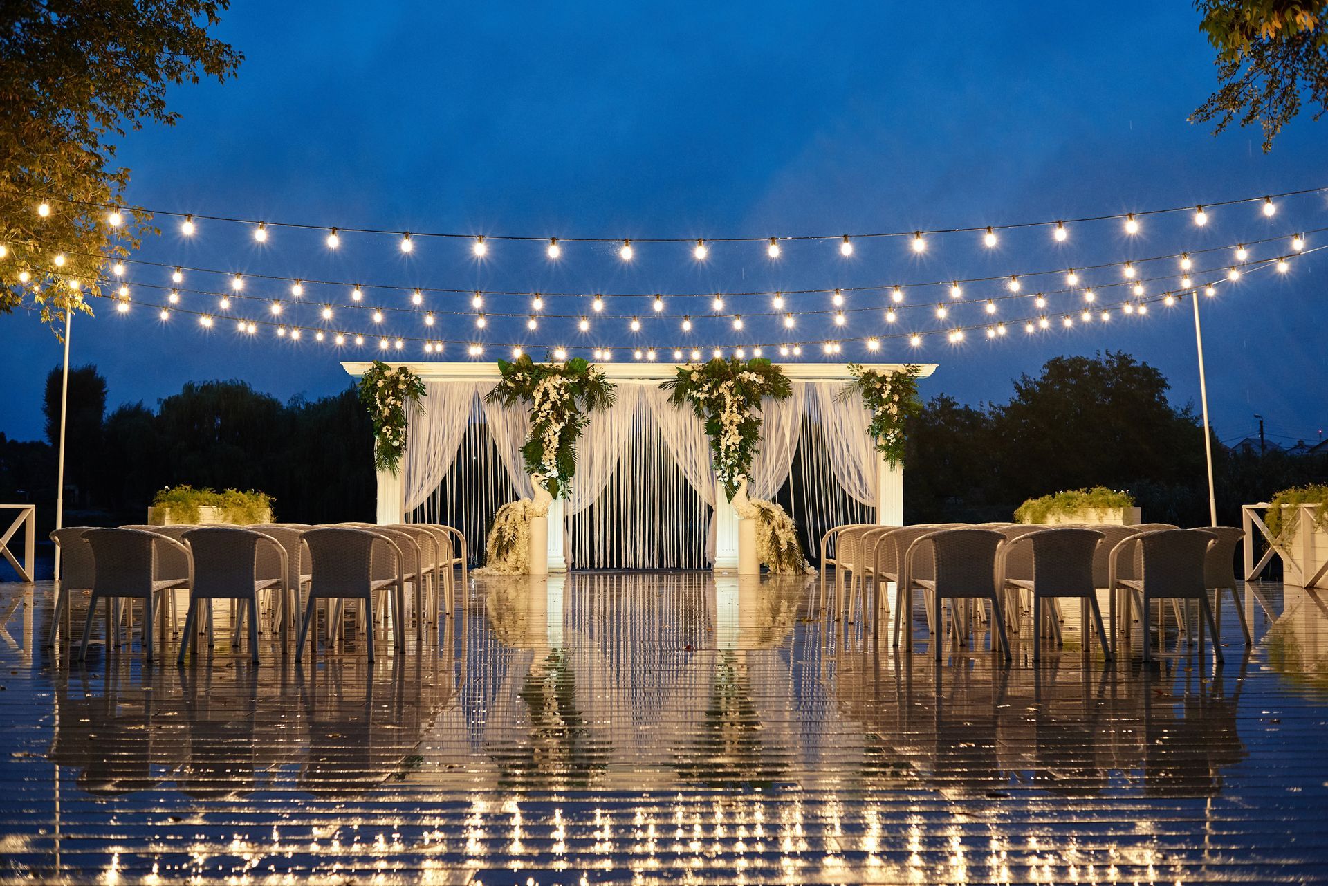 illuminazioni scenografiche per matrimoni a Roma