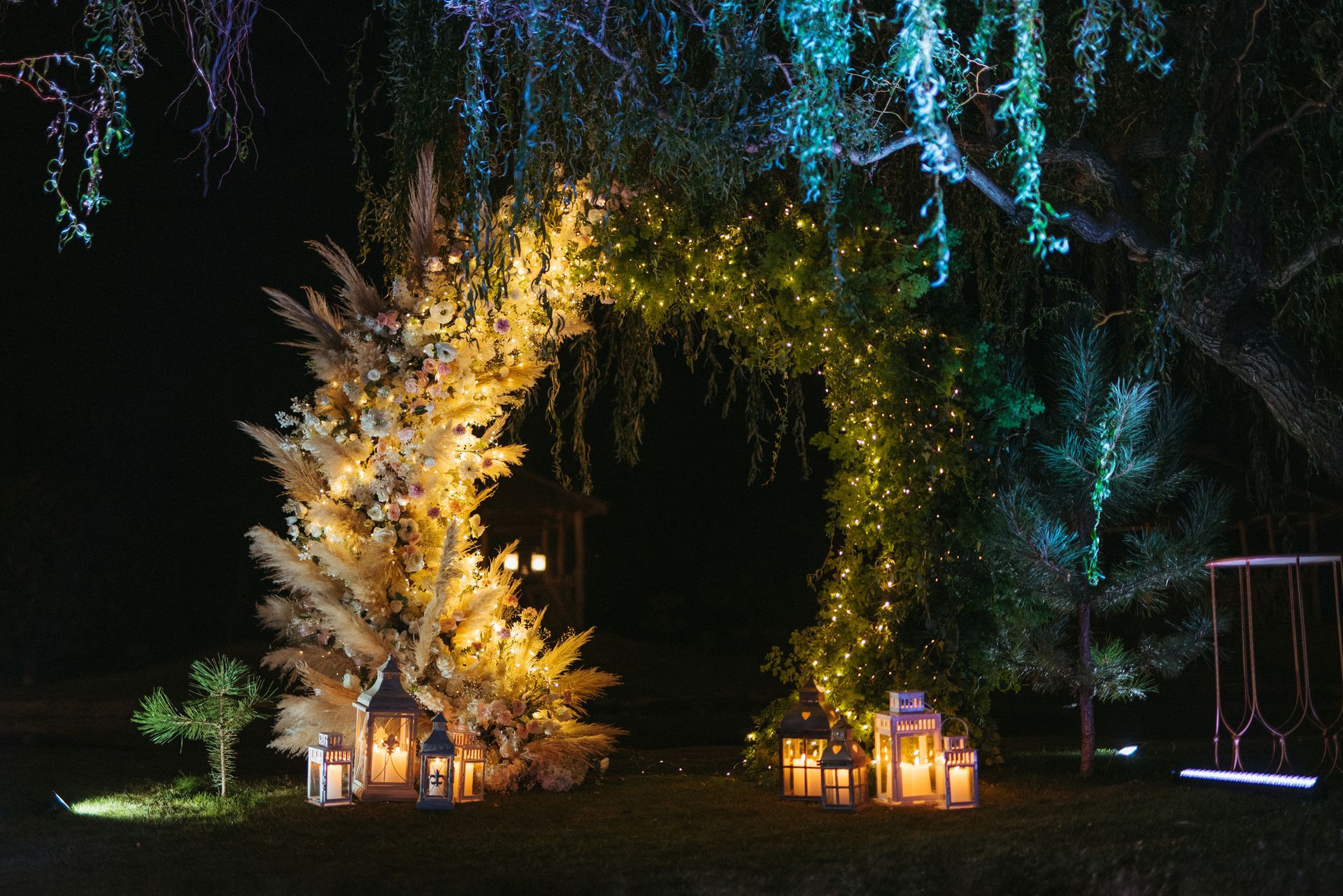 illuminazione scenografica per eventi a Roma