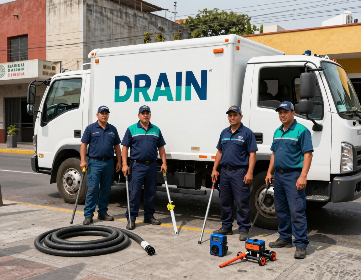 Equipo de desazolve en CDMX