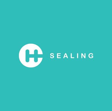 Logo with a white 