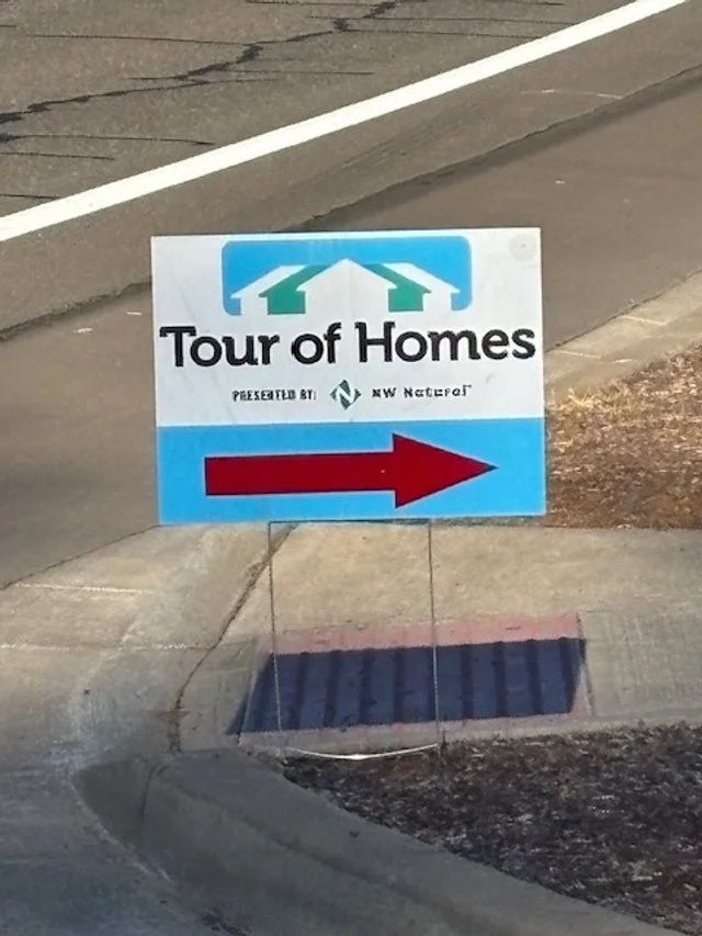 Sign reading 