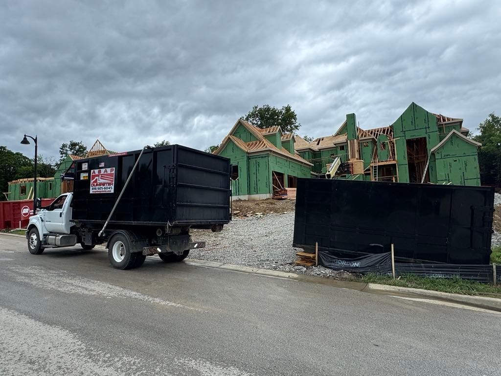 30 yard dumpsters on construction site