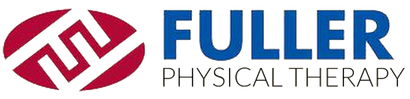 Fuller Physical Therapy logo with red geometric icon and blue-gray text