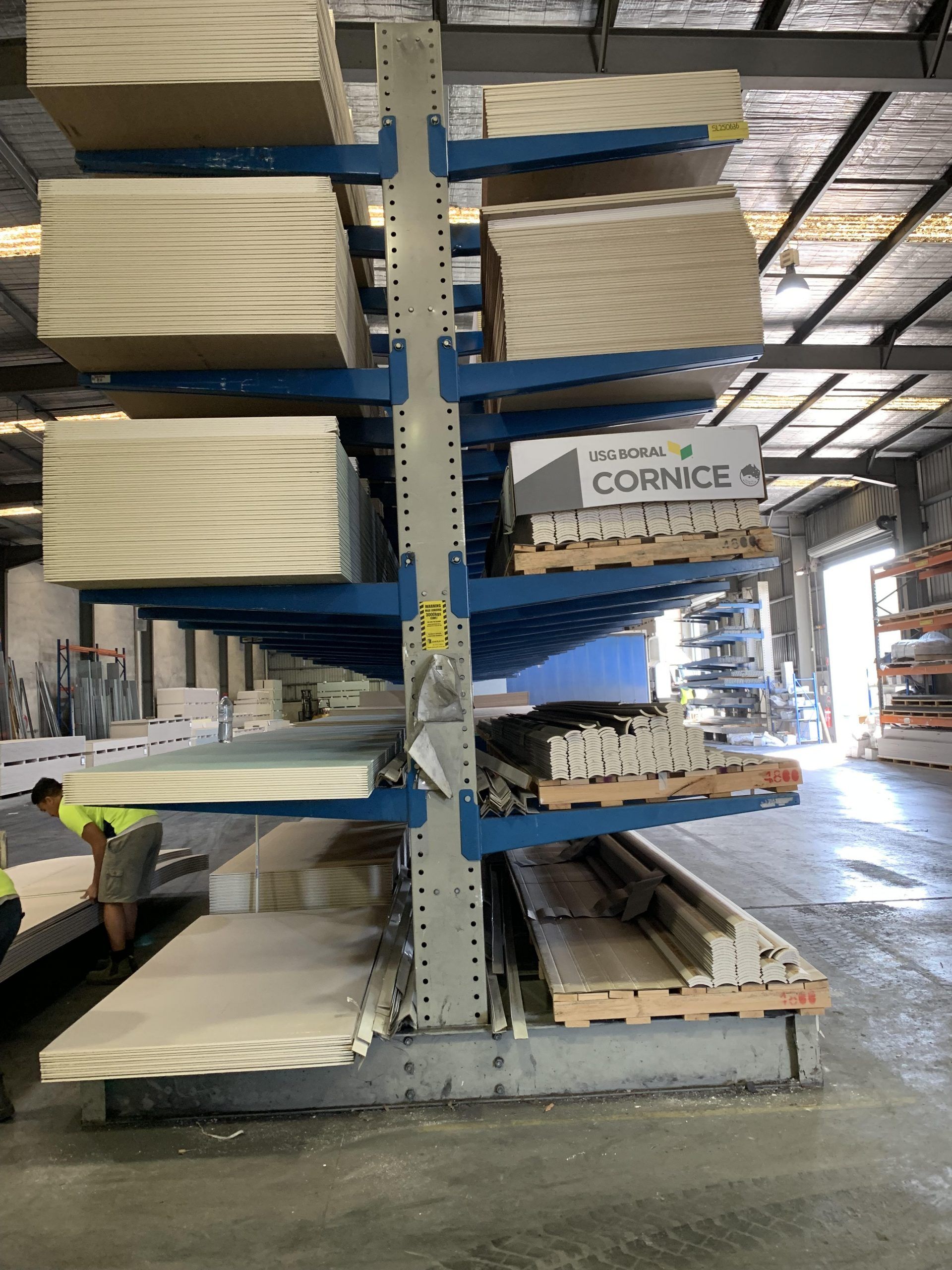 A warehouse filled with lots of different types of wood