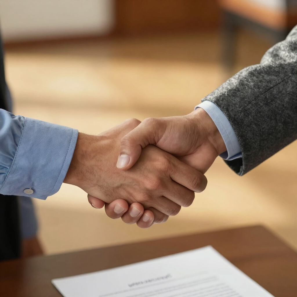 Fechamento de contrato com fornecedor