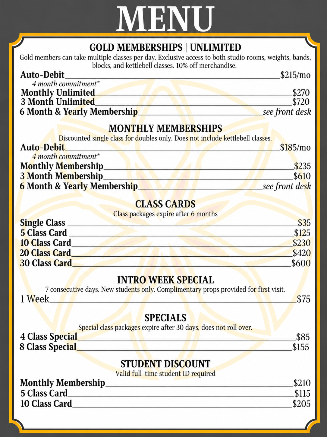 hot yoga merrick packages
