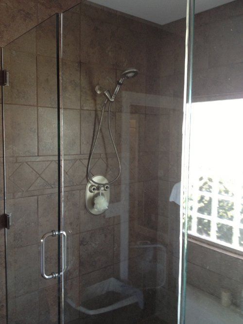 Bathroom with Customize Glass — Chattanooga, TN — Hubbuch Glass Co