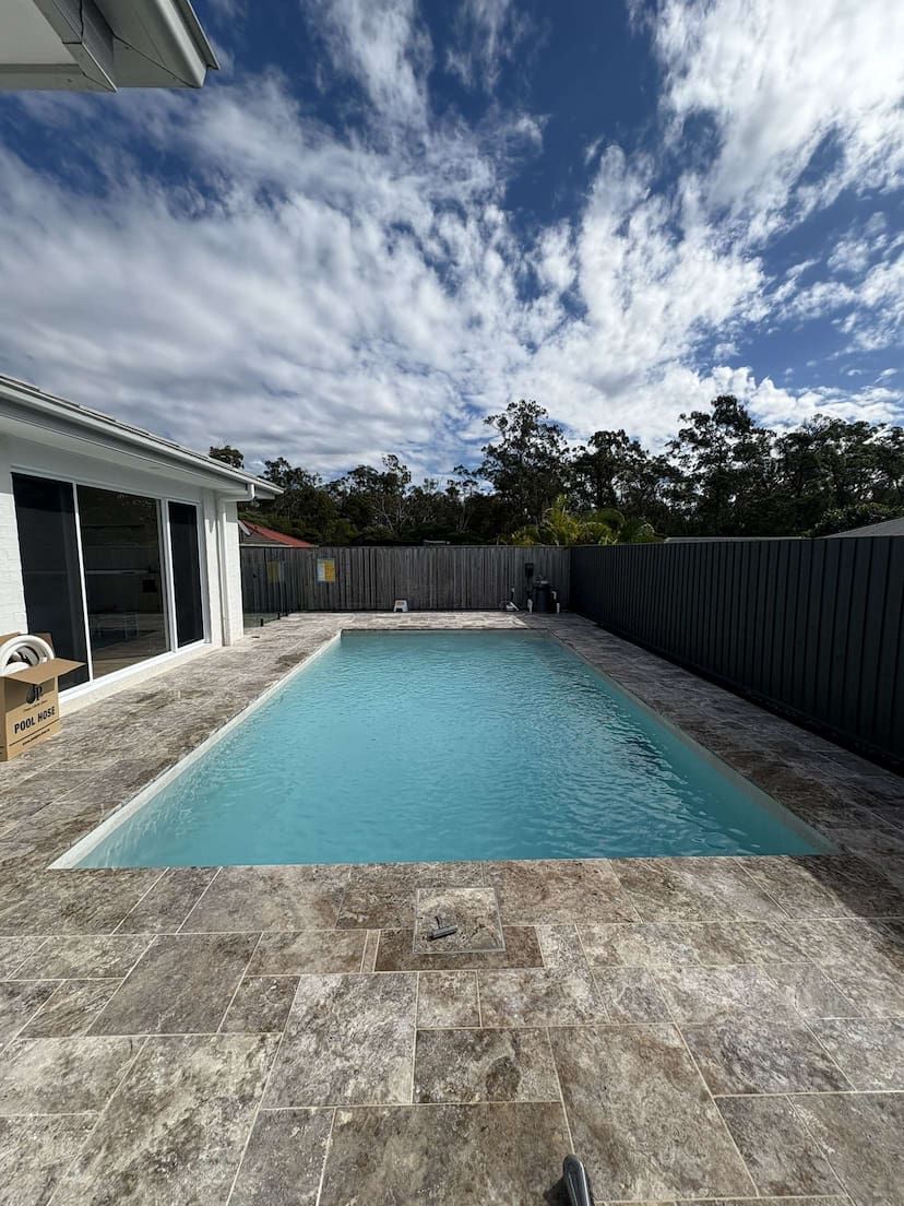 A concrete swimming pool built in Labrador