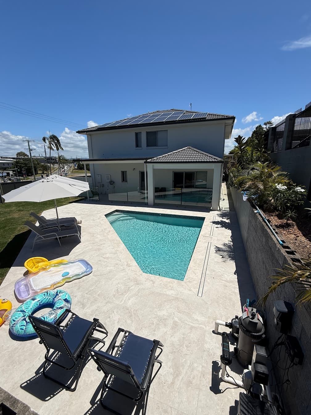 A plunge pool installed on the Gold Coast