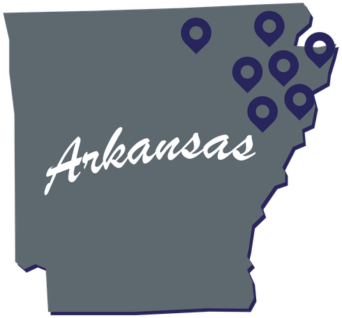 Bethune Painting | Arkansas Service Area Map