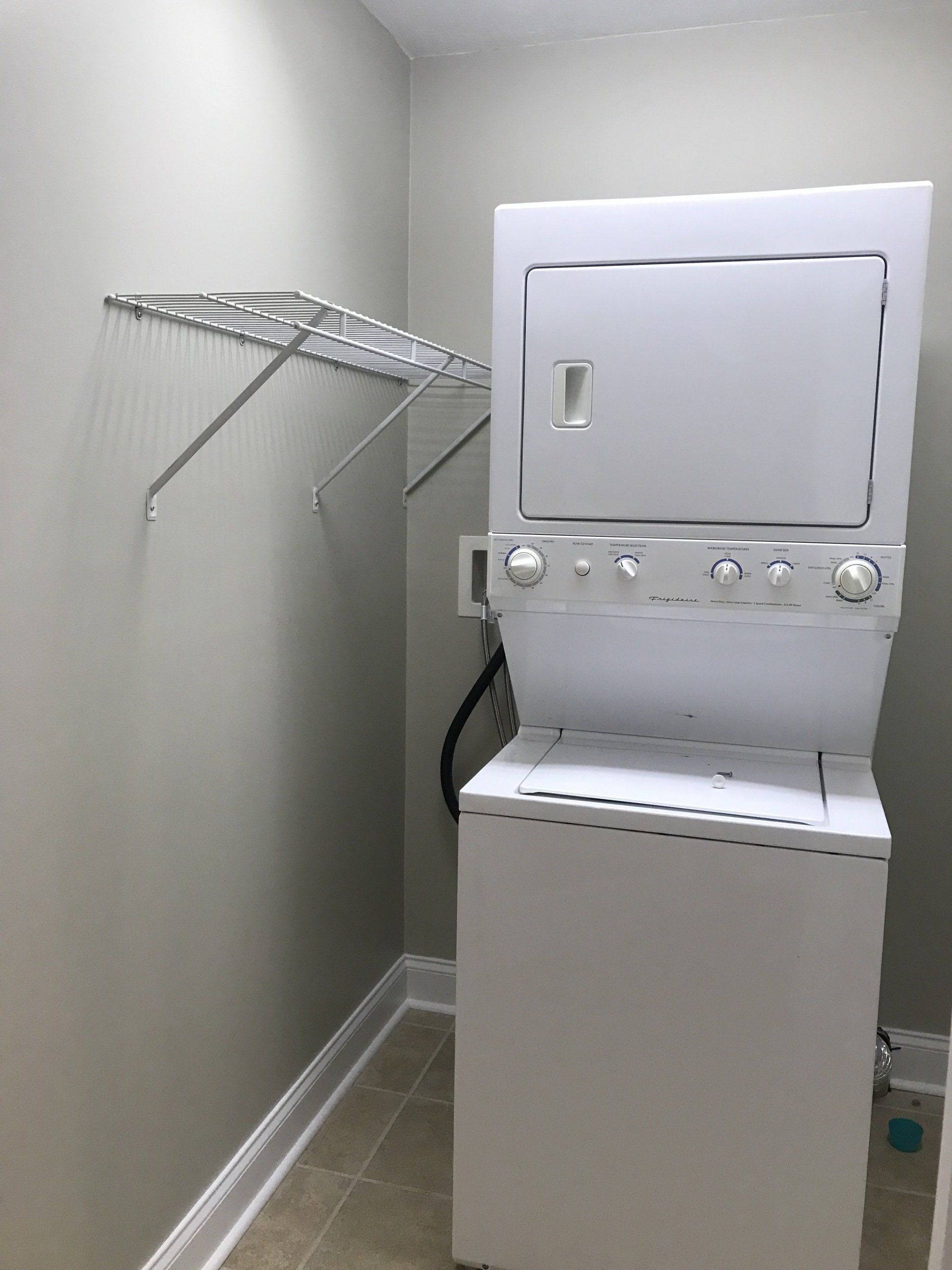Landry Room with Stacked Washer & Dryver