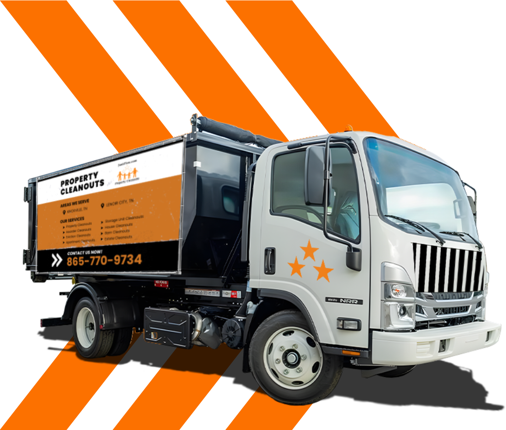 Dumpster rental truck